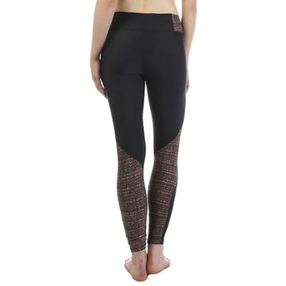 Free People Movement Wild and Free Black Gray Peach Workout Leggings - Picture 3 of 11